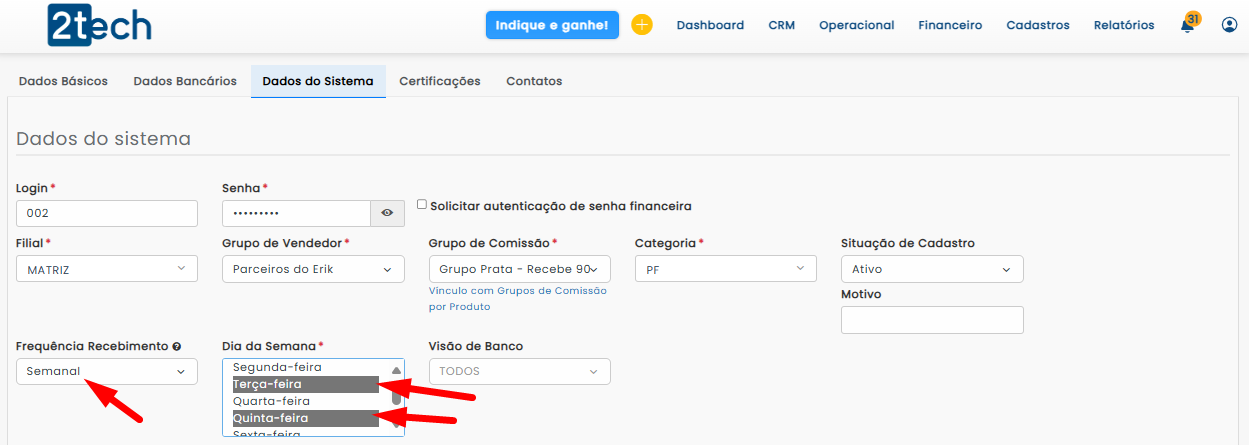 Novidades e Melhorias do 2tech - Fevereiro 2025 frequencia