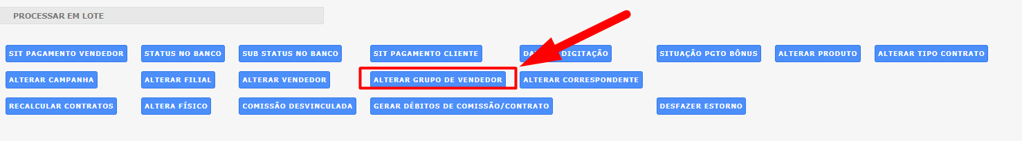 alteração em lote