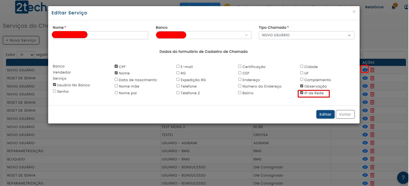 ip de rede Novidades e Melhorias do 2tech – Julho 2025