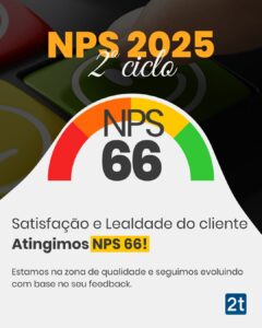 NPS do 2tech 2025 - Segundo Ciclo - Atingimos NPS 66